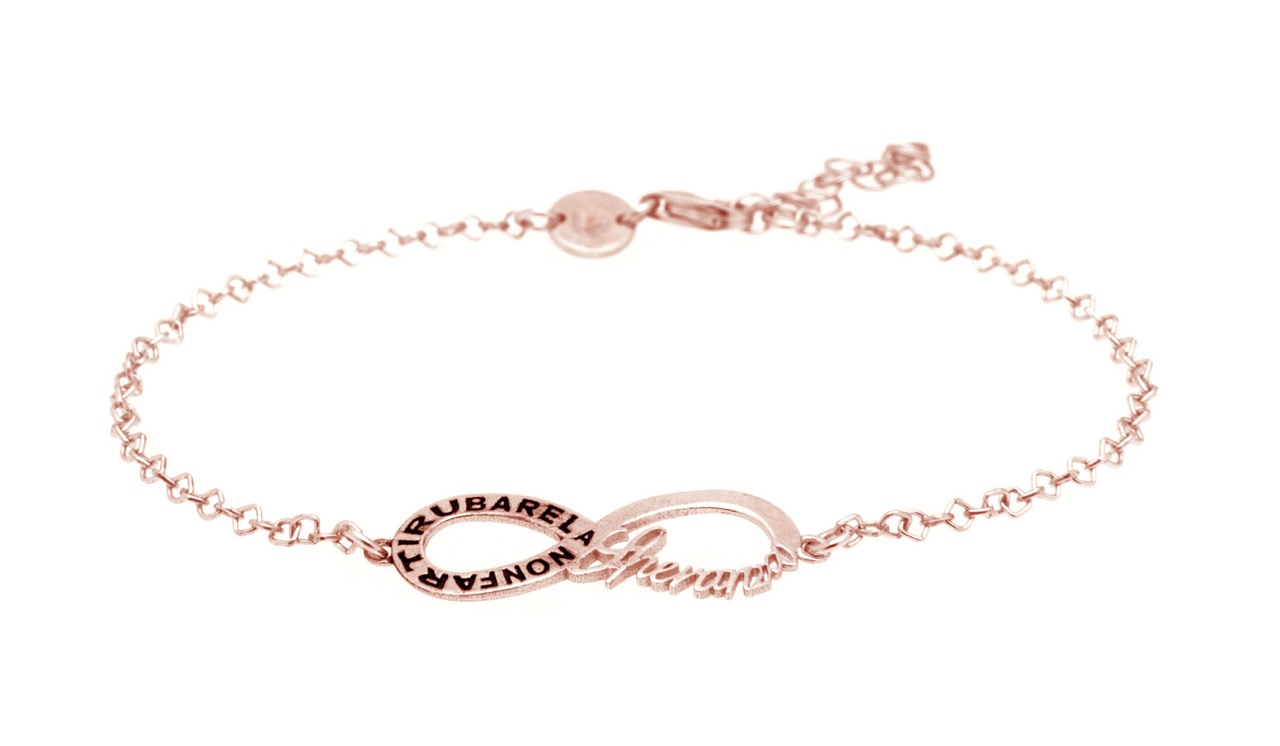 Βραχιόλι απο επιχρυσωμένο ροζ ασήμι 925° (code BEN170/BR)